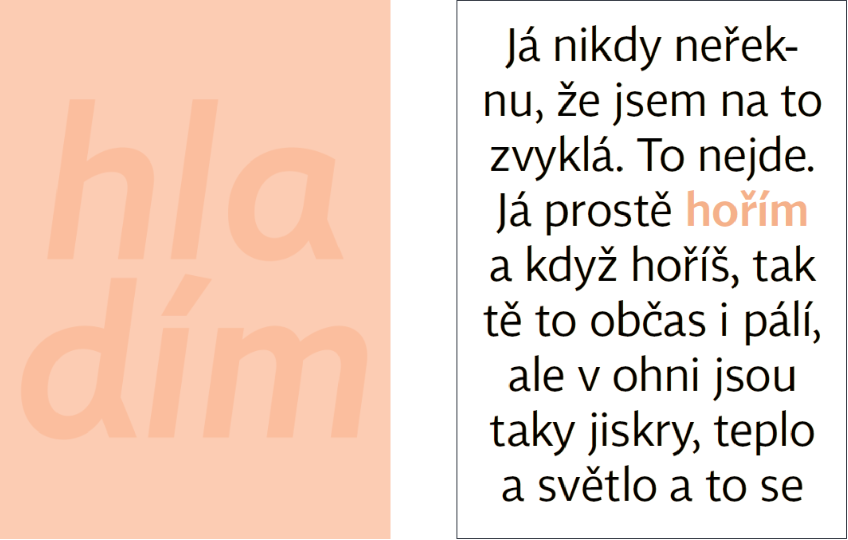 Knihy Hořím a Hladím od Simony Bagarové